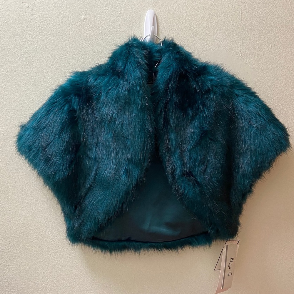 Blue Fur Vest